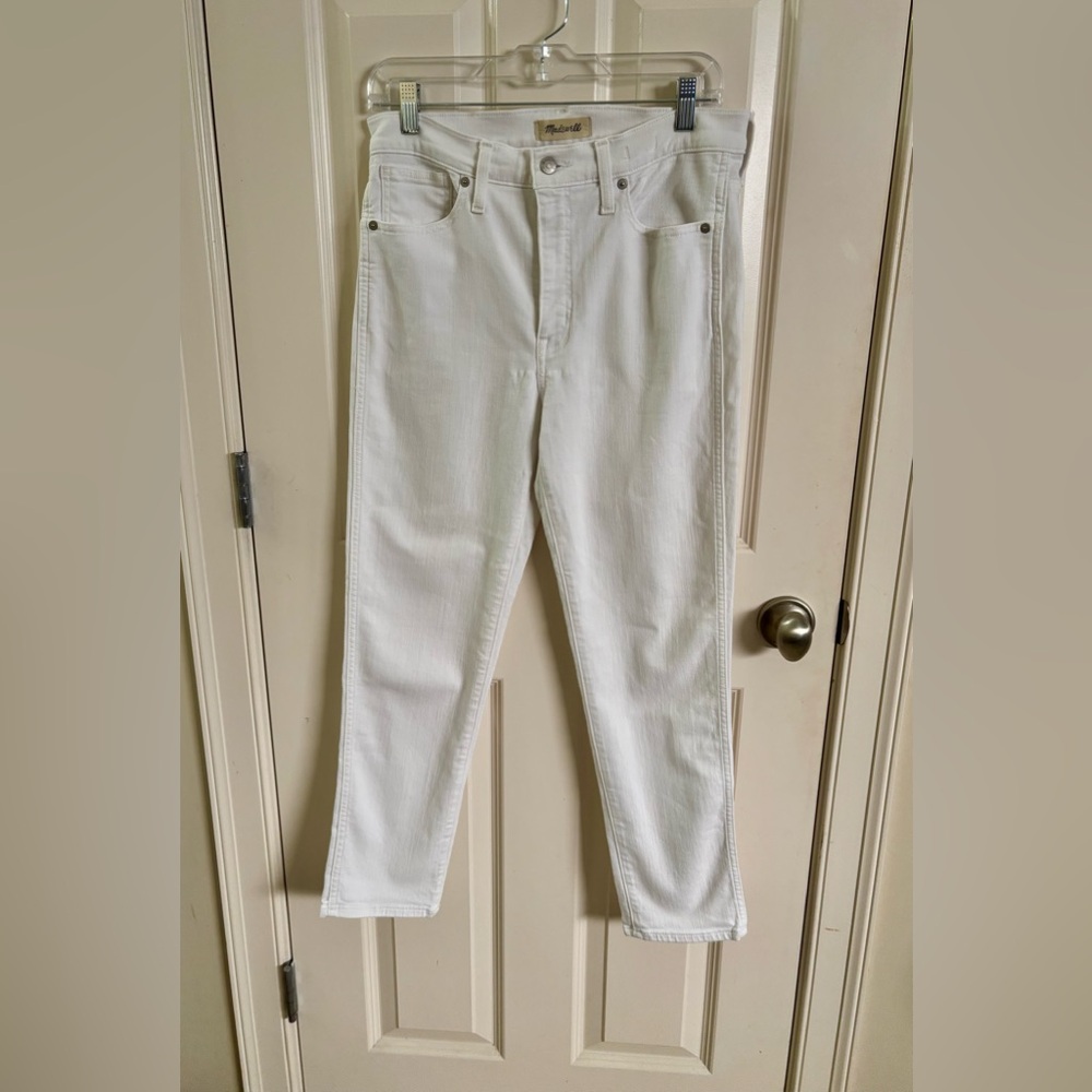 Madewell Women's Stovepipe White Jeans